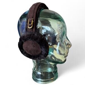 UGG Shearling Chocolate Earmuffs – Cozy Winter O/S